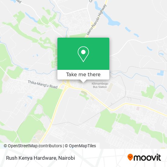 Rush Kenya Hardware map