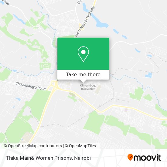 Thika Main& Women Prisons map