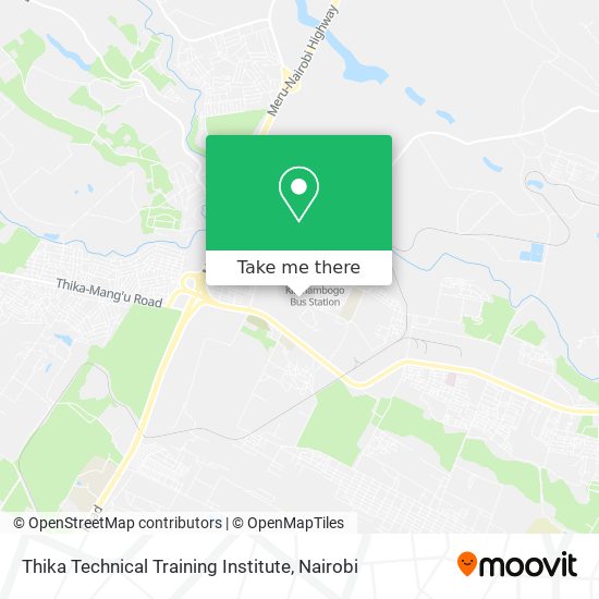 Thika Technical Training Institute map
