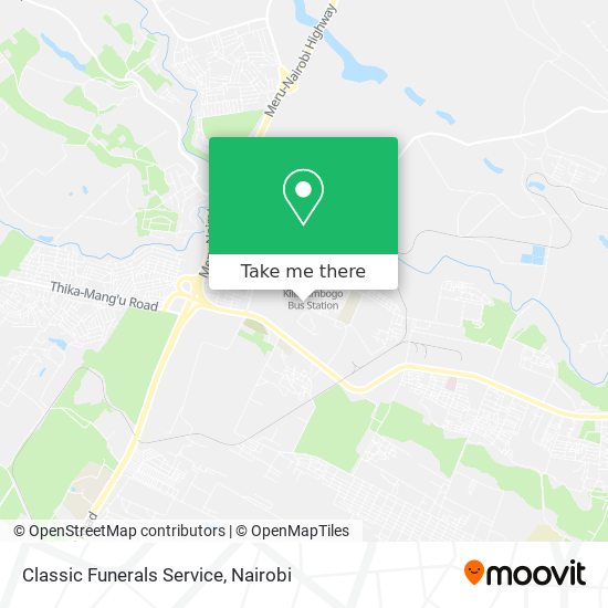 Classic Funerals Service map