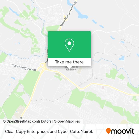 Clear Copy Enterprises and Cyber Cafe map