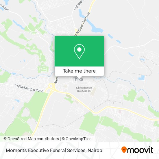 Moments Executive Funeral Services map