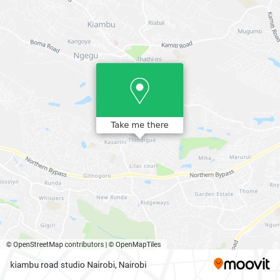 kiambu road studio Nairobi map