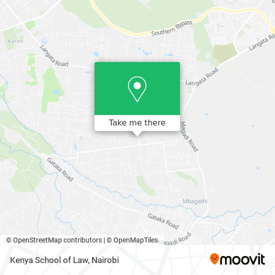 Kenya School of Law map