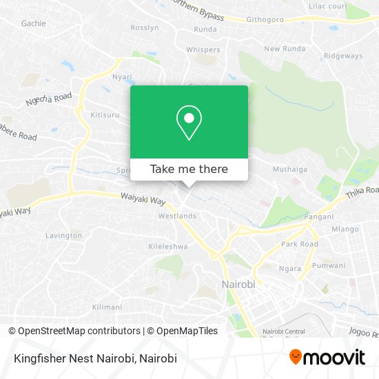 Kingfisher Nest Nairobi map