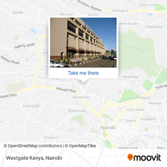 Westgate Kenya map