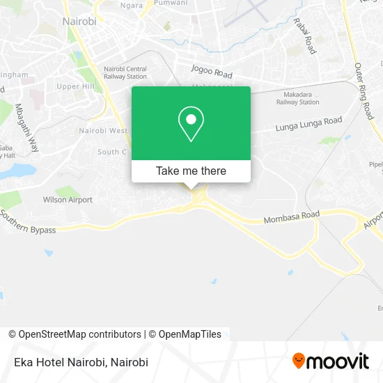 Eka Hotel Nairobi map