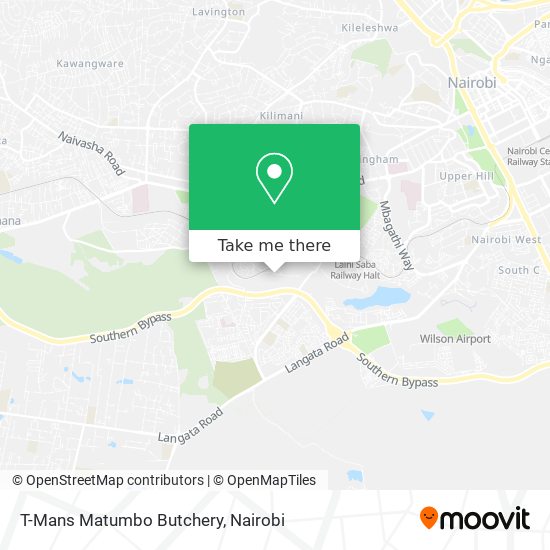 T-Mans Matumbo Butchery map