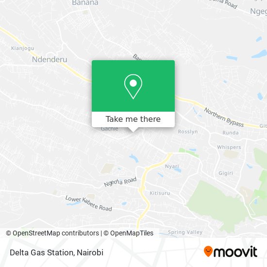 Delta Gas Station map