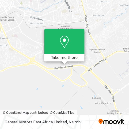 General Motors East Africa Limited map