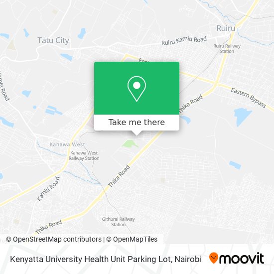 Kenyatta University Health Unit Parking Lot map