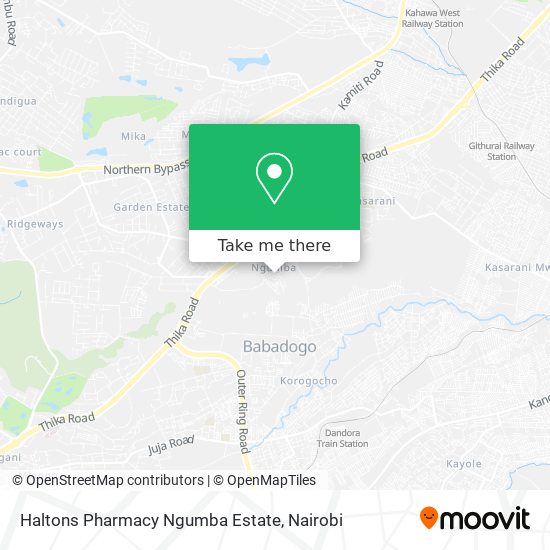 Haltons Pharmacy Ngumba Estate map