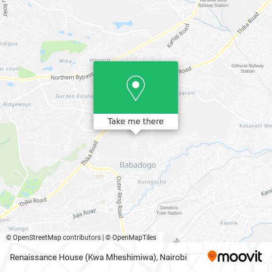 Renaissance House (Kwa Mheshimiwa) map