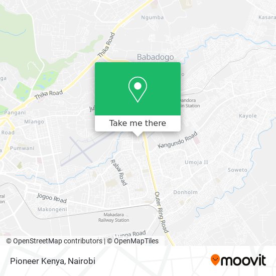 Pioneer Kenya map