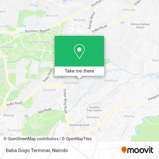 Baba Dogo Terminal map
