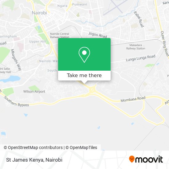 St James Kenya map