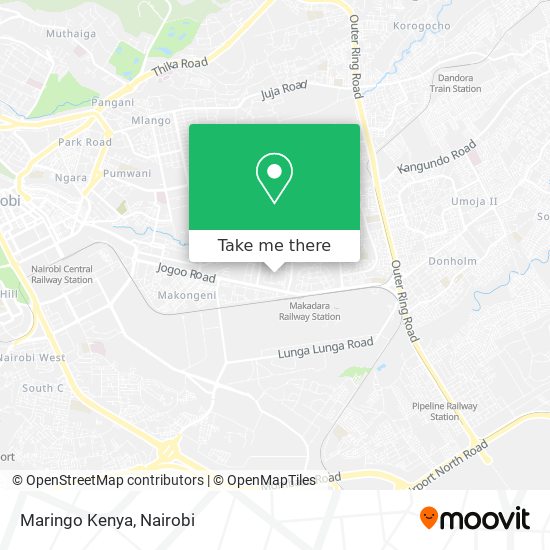 Maringo Kenya map