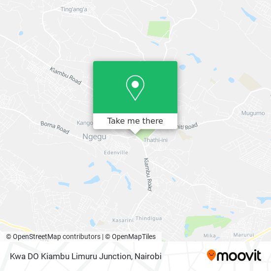 Kwa DO Kiambu Limuru Junction map