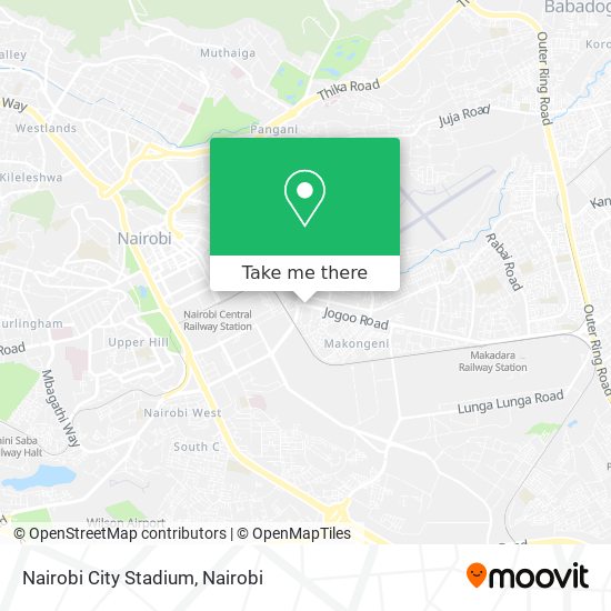 Nairobi City Stadium map