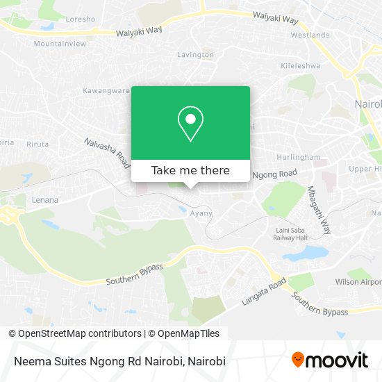 Neema Suites Ngong Rd Nairobi map