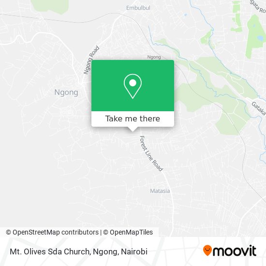 Mt. Olives Sda Church, Ngong map