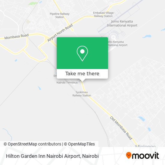 Hilton Garden Inn Nairobi Airport map