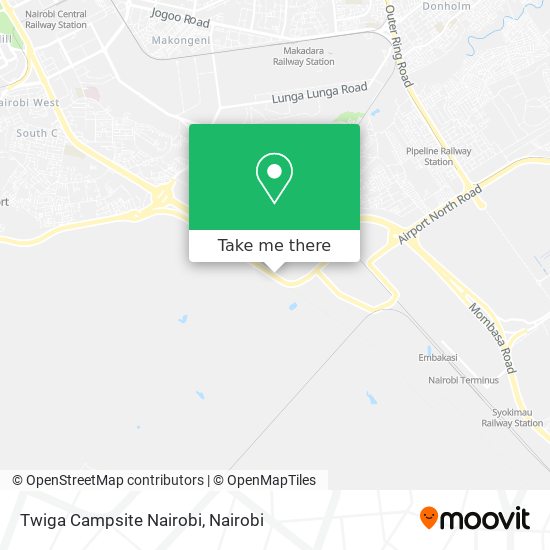 Twiga Campsite Nairobi map