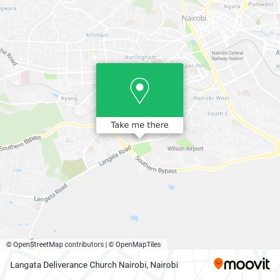 Langata Deliverance Church Nairobi map