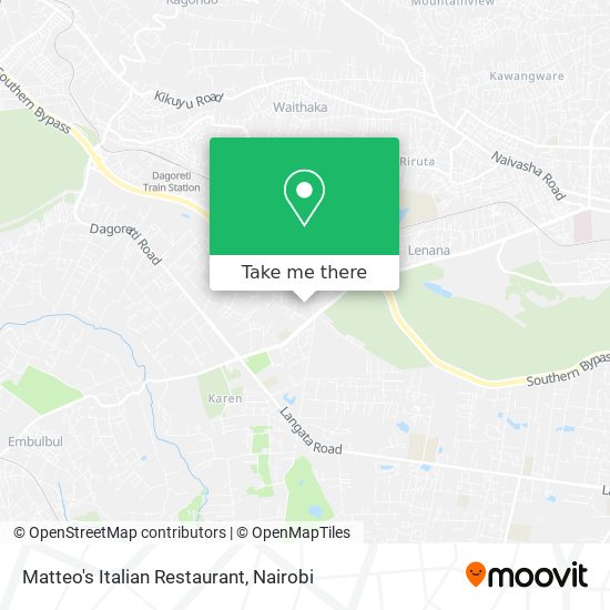 Matteo's Italian Restaurant map