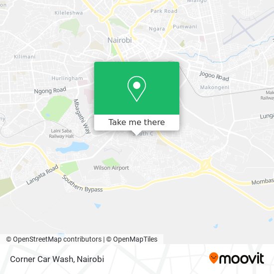 Corner Car Wash map