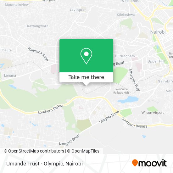 Umande Trust - Olympic map