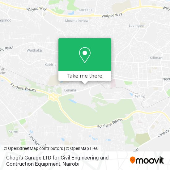 Chogi's Garage LTD for Civil Engineering and Contruction Equipment map