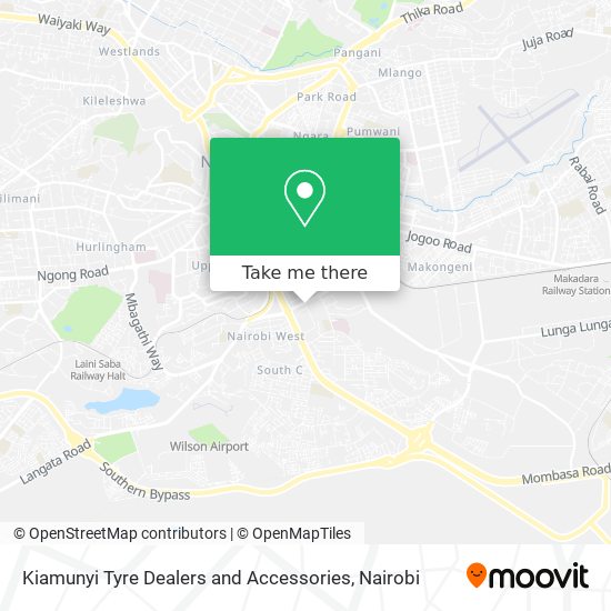 Kiamunyi Tyre Dealers and Accessories map