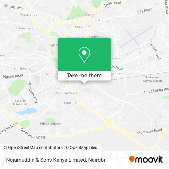Nqjamuddin & Sons Kenya Limited map