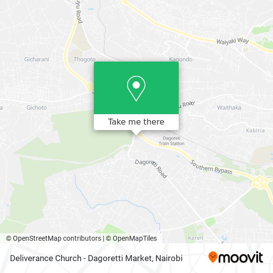 Deliverance Church - Dagoretti Market map