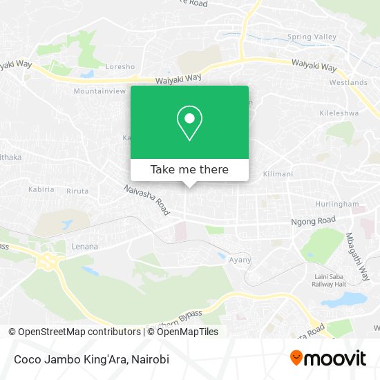Coco Jambo King'Ara map