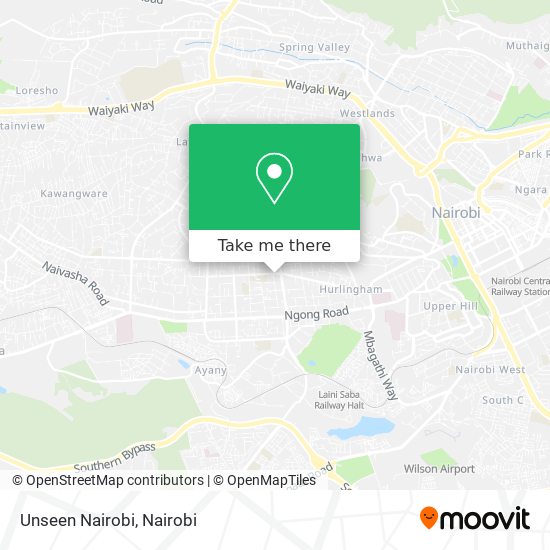 Unseen Nairobi map