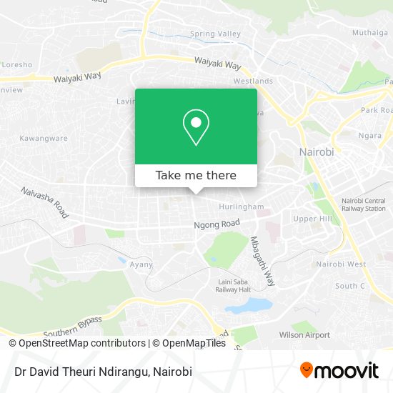 Dr David Theuri Ndirangu map