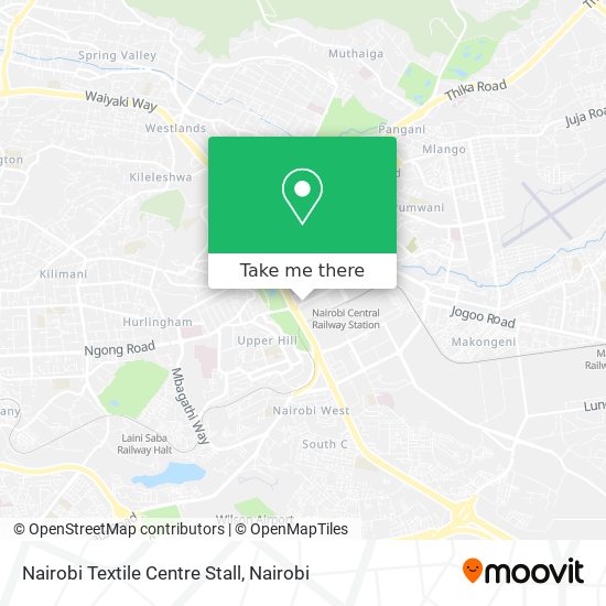 Nairobi Textile Centre Stall map