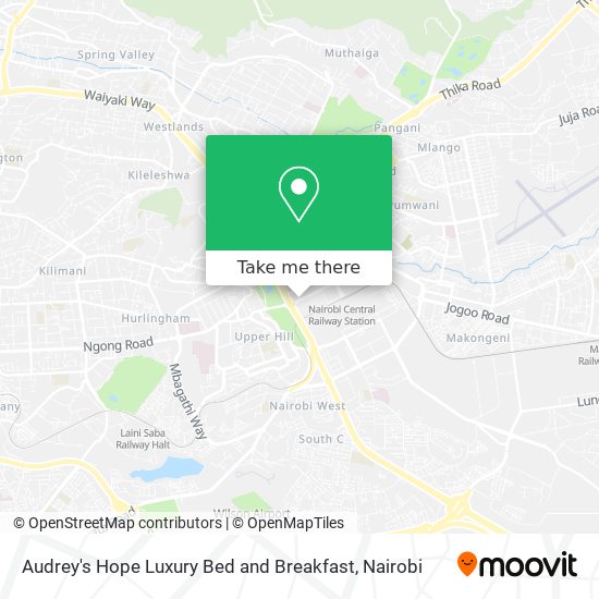 Audrey's Hope Luxury Bed and Breakfast map