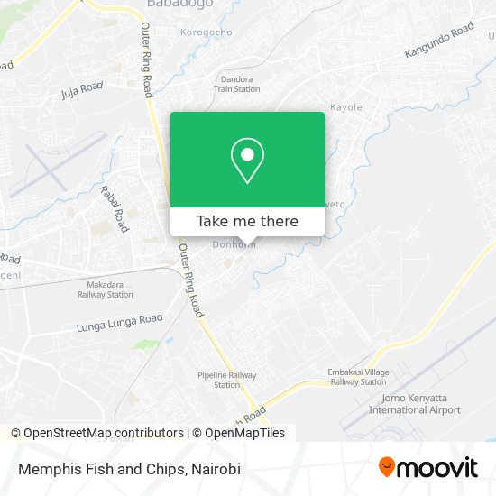 Memphis Fish and Chips map