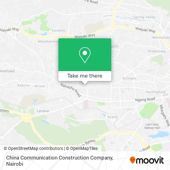 China Communication Construction Company map