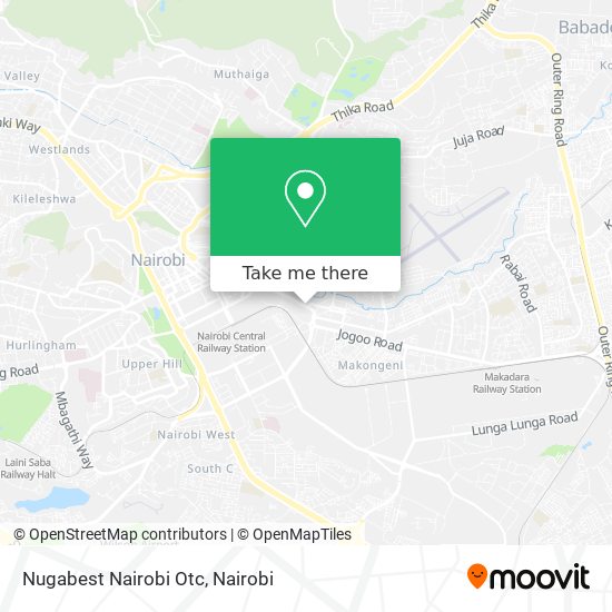 Nugabest Nairobi Otc map