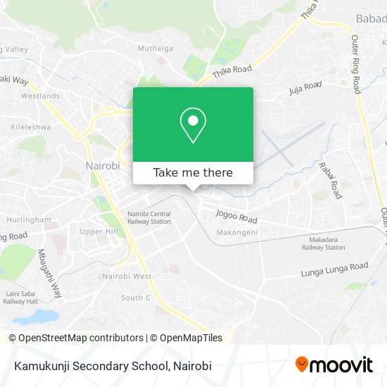Kamukunji Secondary School map