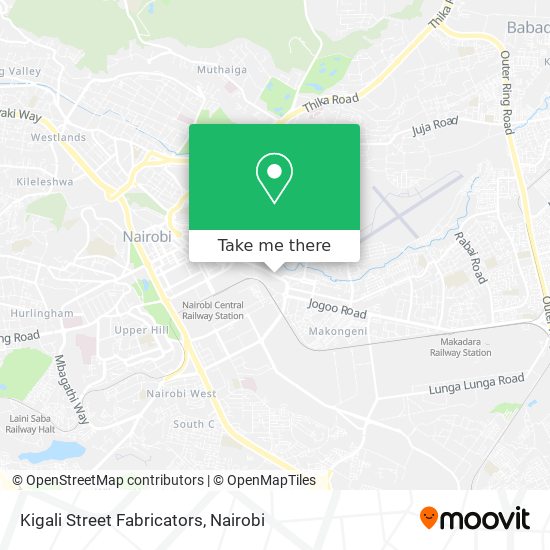 Kigali Street Fabricators map