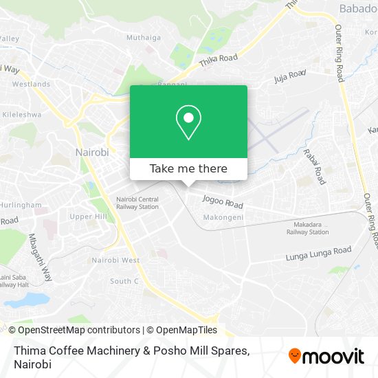 Thima Coffee Machinery & Posho Mill Spares map