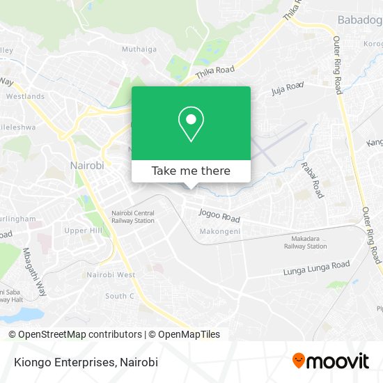 Kiongo Enterprises map