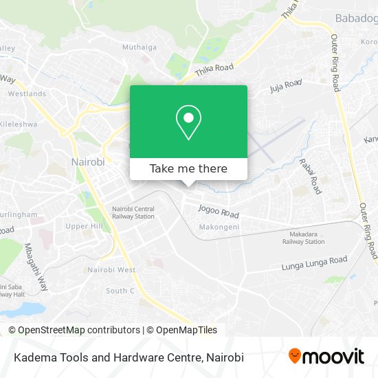 Kadema Tools and Hardware Centre map