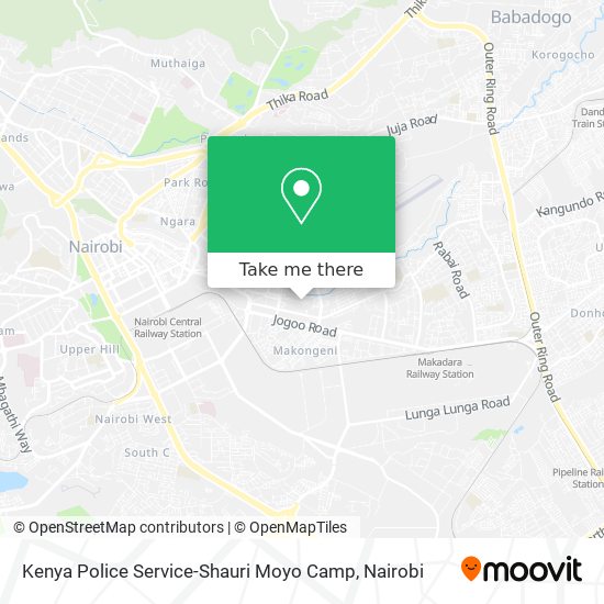 Kenya Police Service-Shauri Moyo Camp map