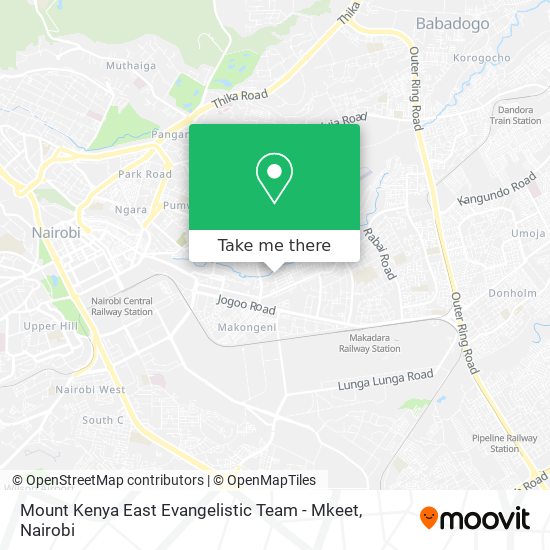 Mount Kenya East Evangelistic Team - Mkeet map